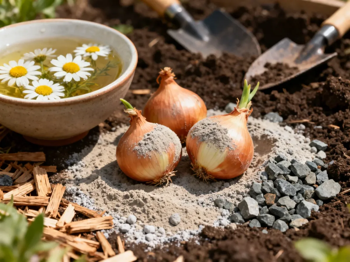 Obtaczanie cebulek dymki w naturalnej zaprawie